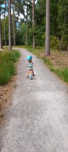 Hartland Country Park girl riding bike